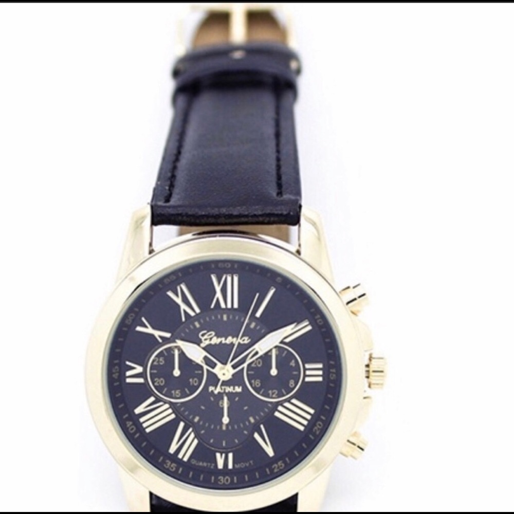 NEW Geneva Platinum black women’s watch
